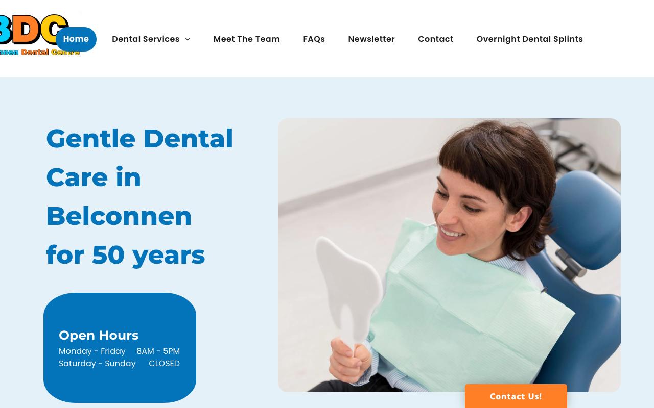 Belconnen Dental Centre website