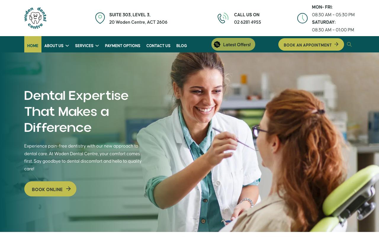 Woden Dental Centre website