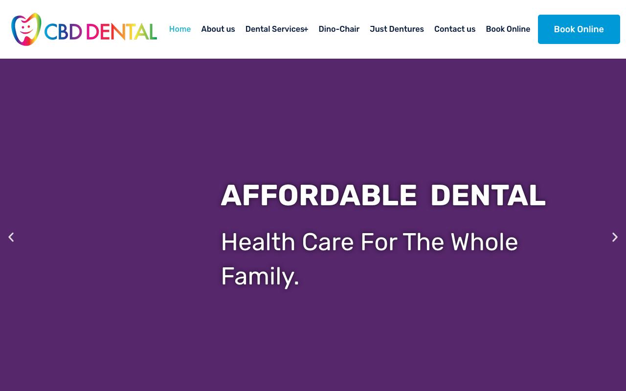 CBD Dental Wollongong website