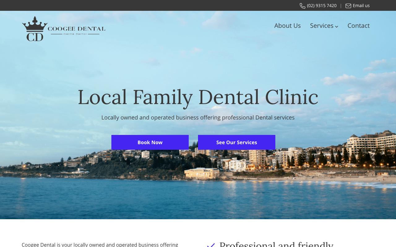 Coogee Dental website