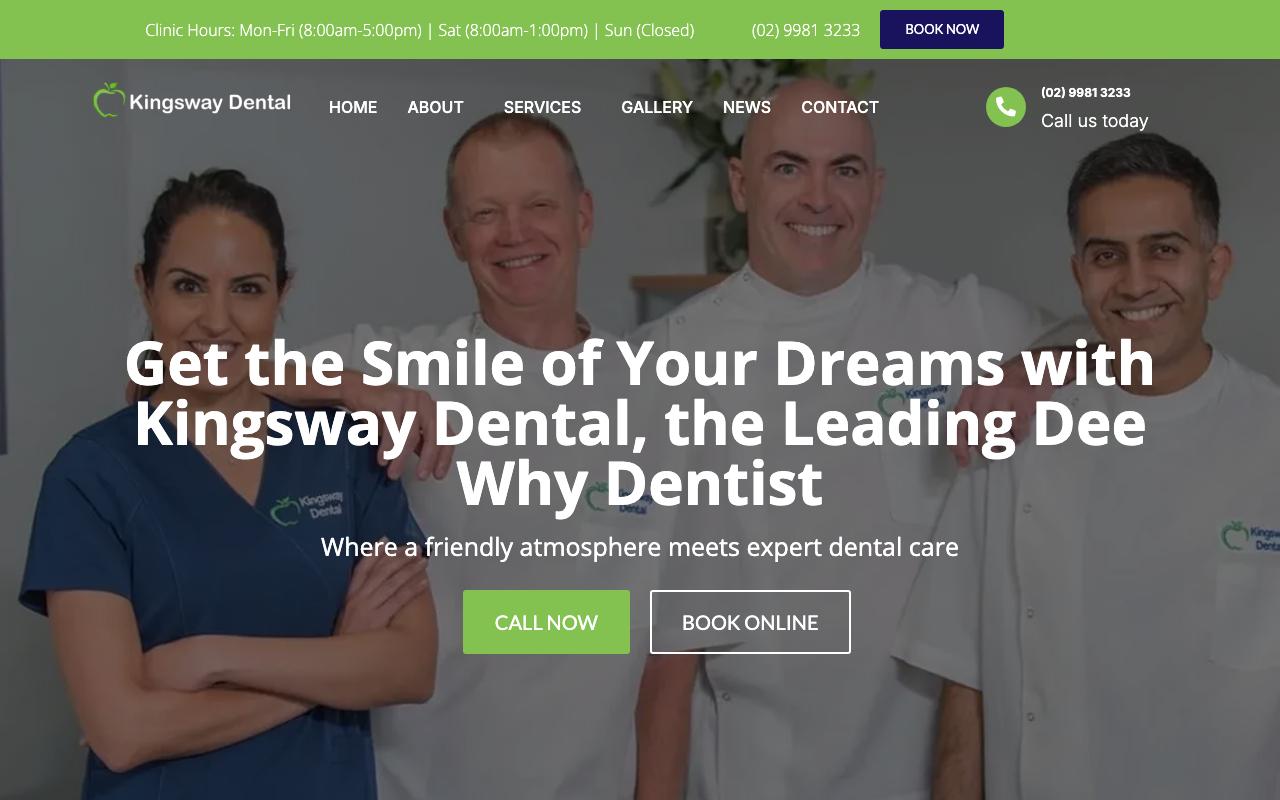 Kingsway Dental Dee Why website