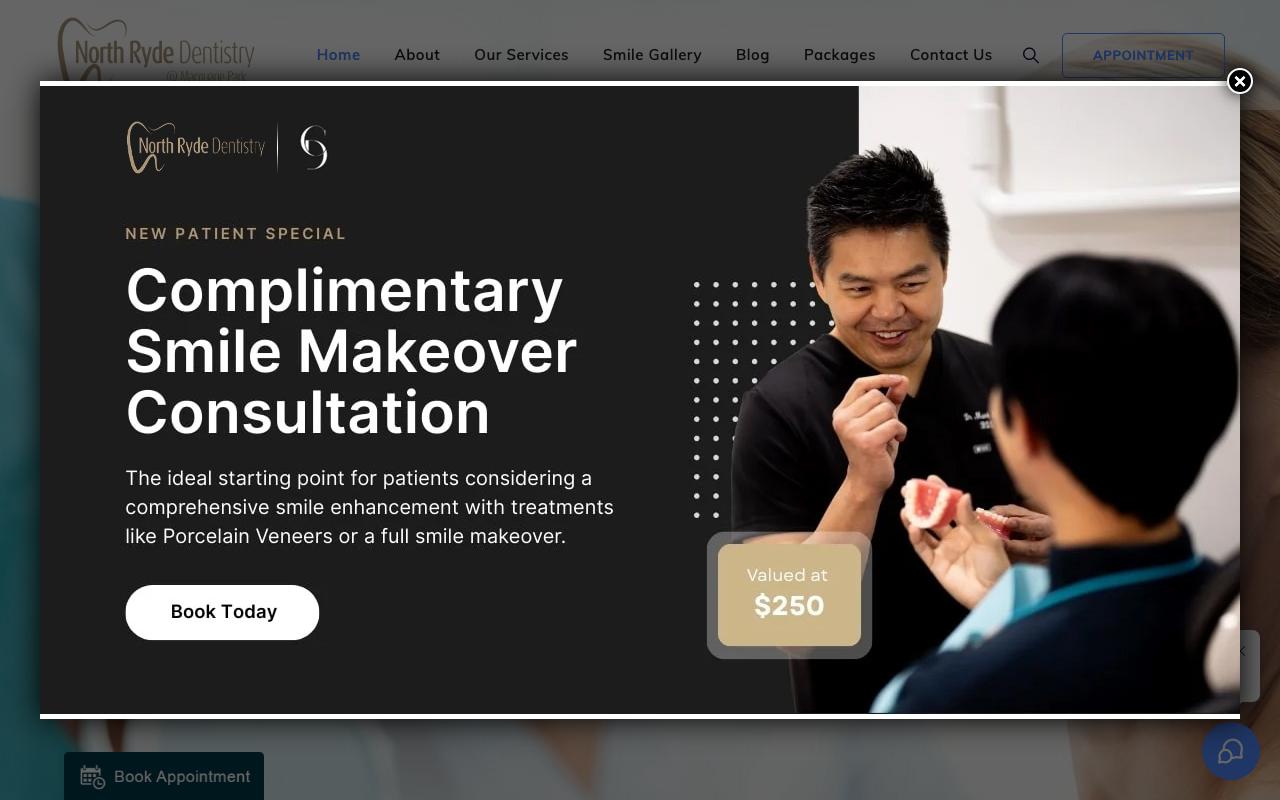 North Ryde Dentistry website