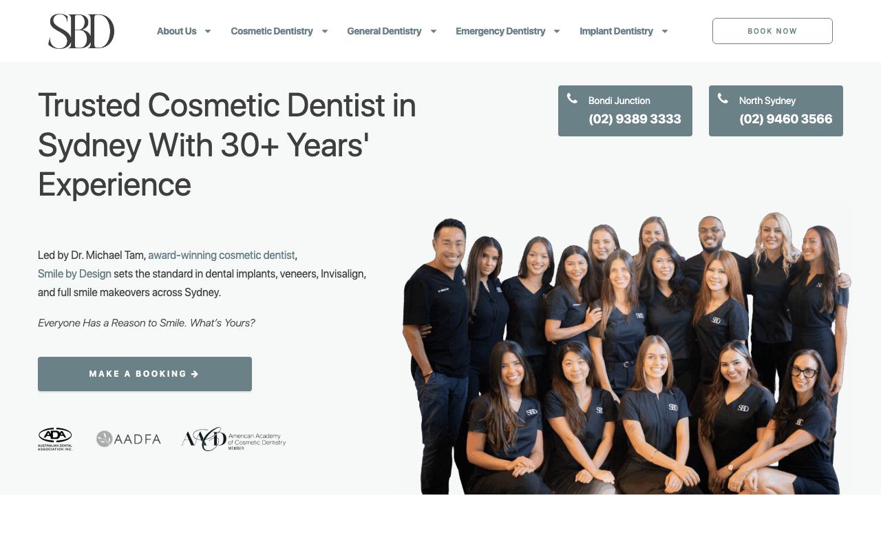 Smile by Design website