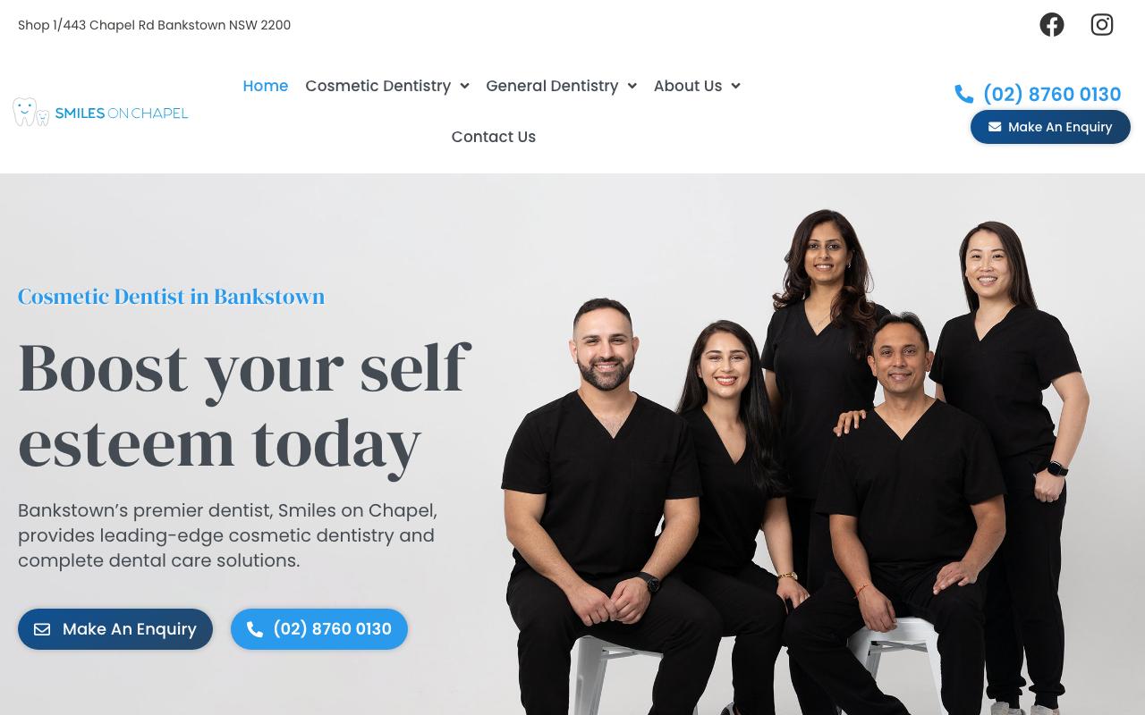 Smiles on Chapel Bankstown website