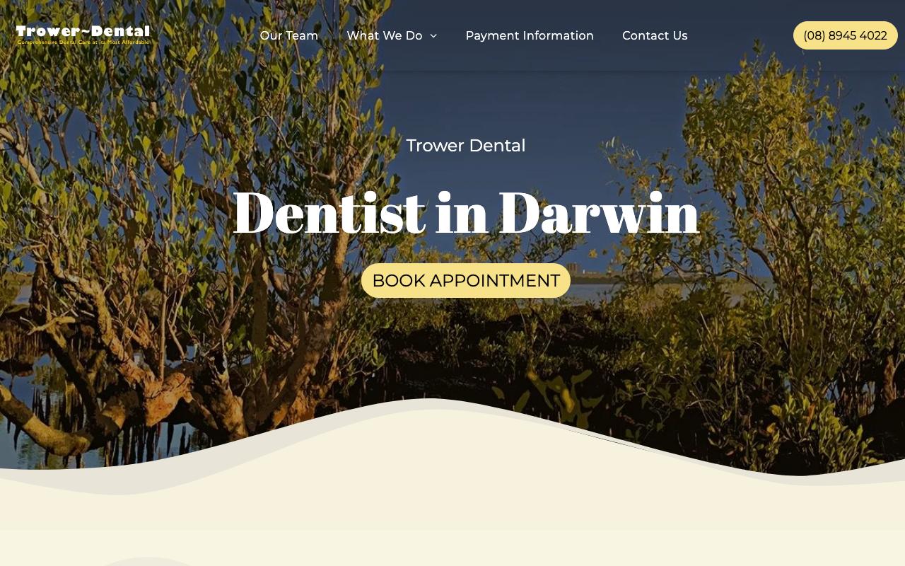 Trower Dental website