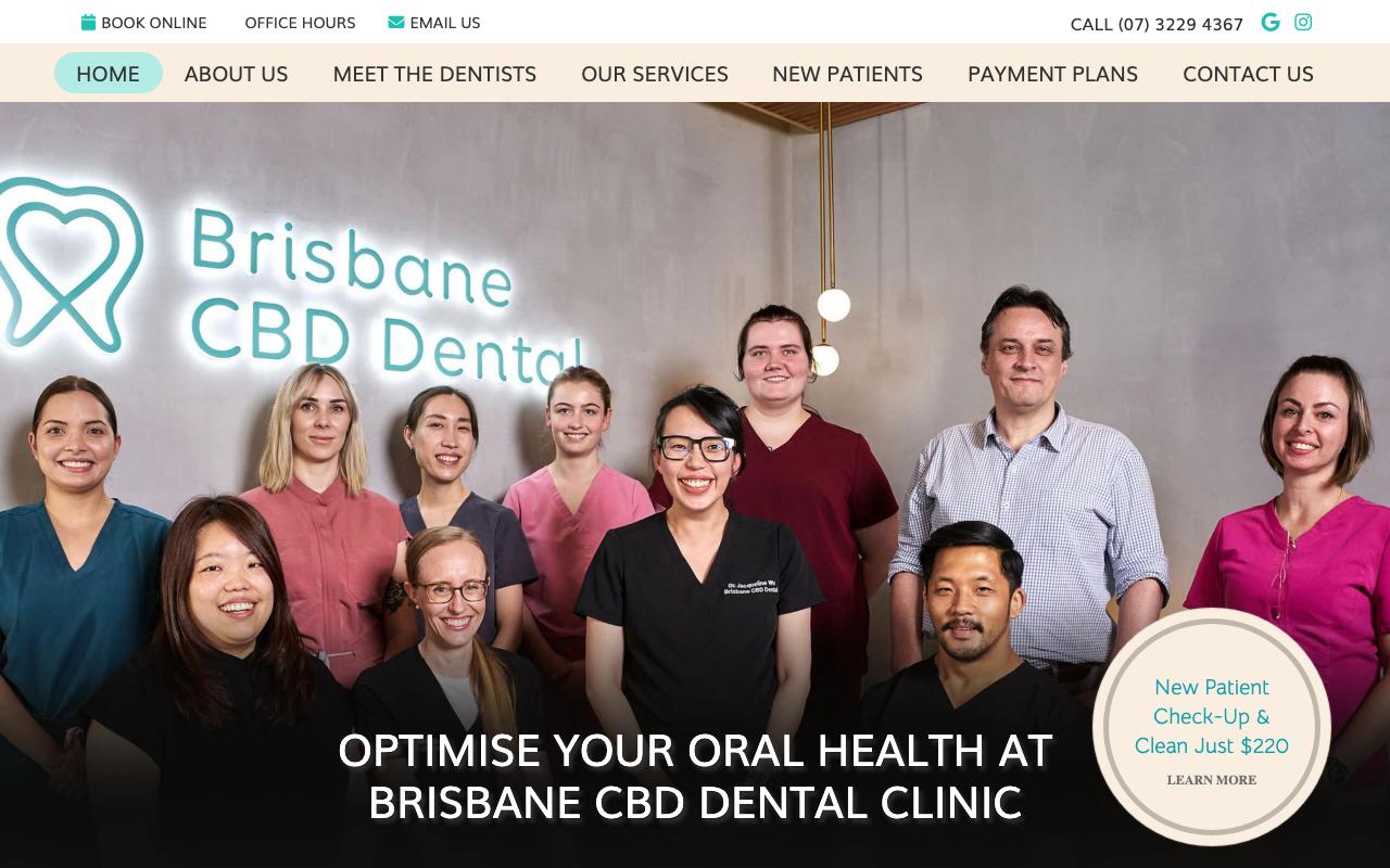 Brisbane CBD Dental Clinic website