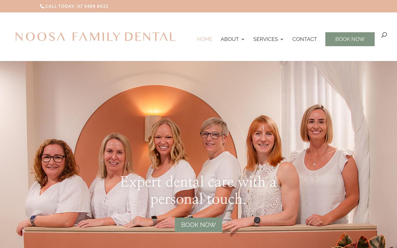Noosa Family Dental website