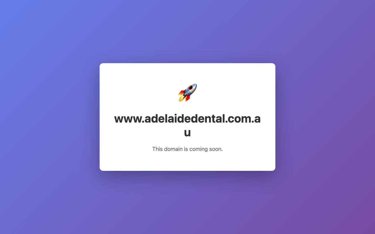 Adelaide Dental website