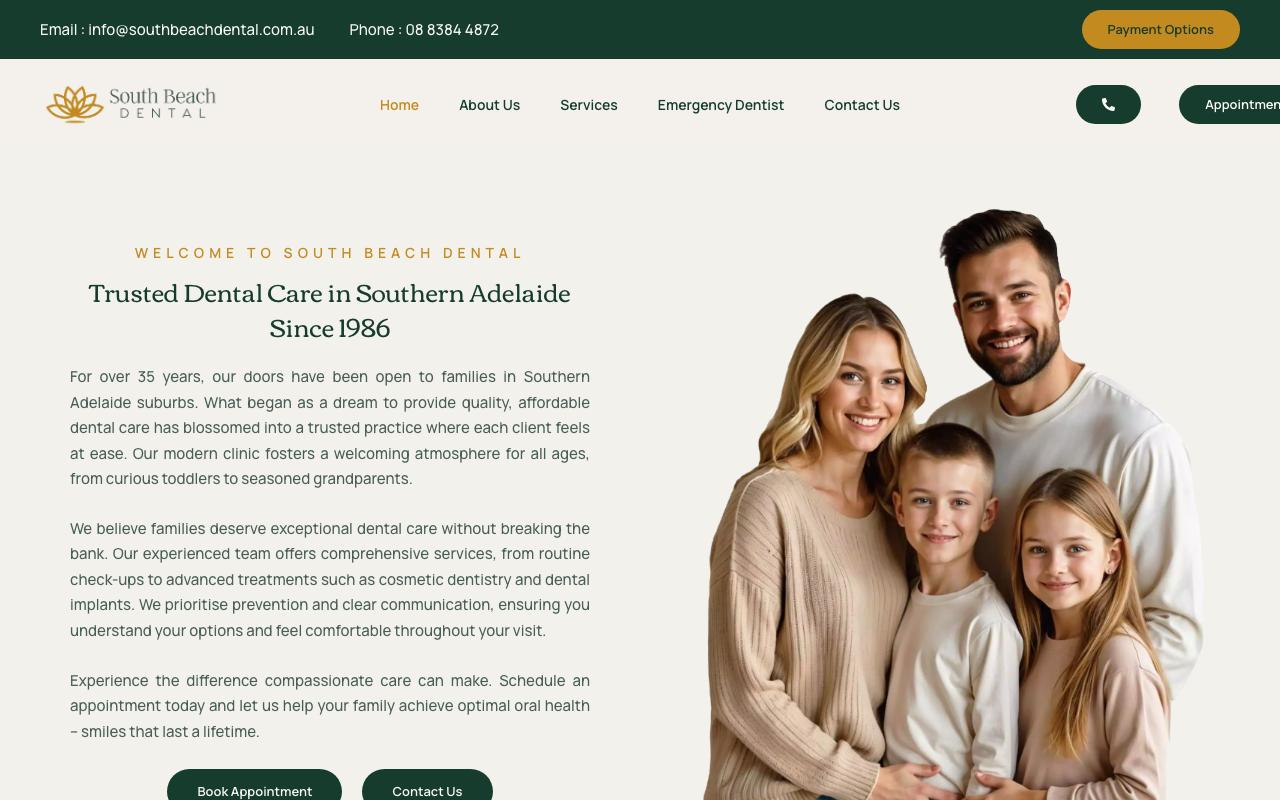 South Beach Dental website
