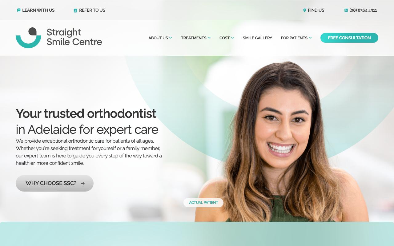 Straight Smile Centre website