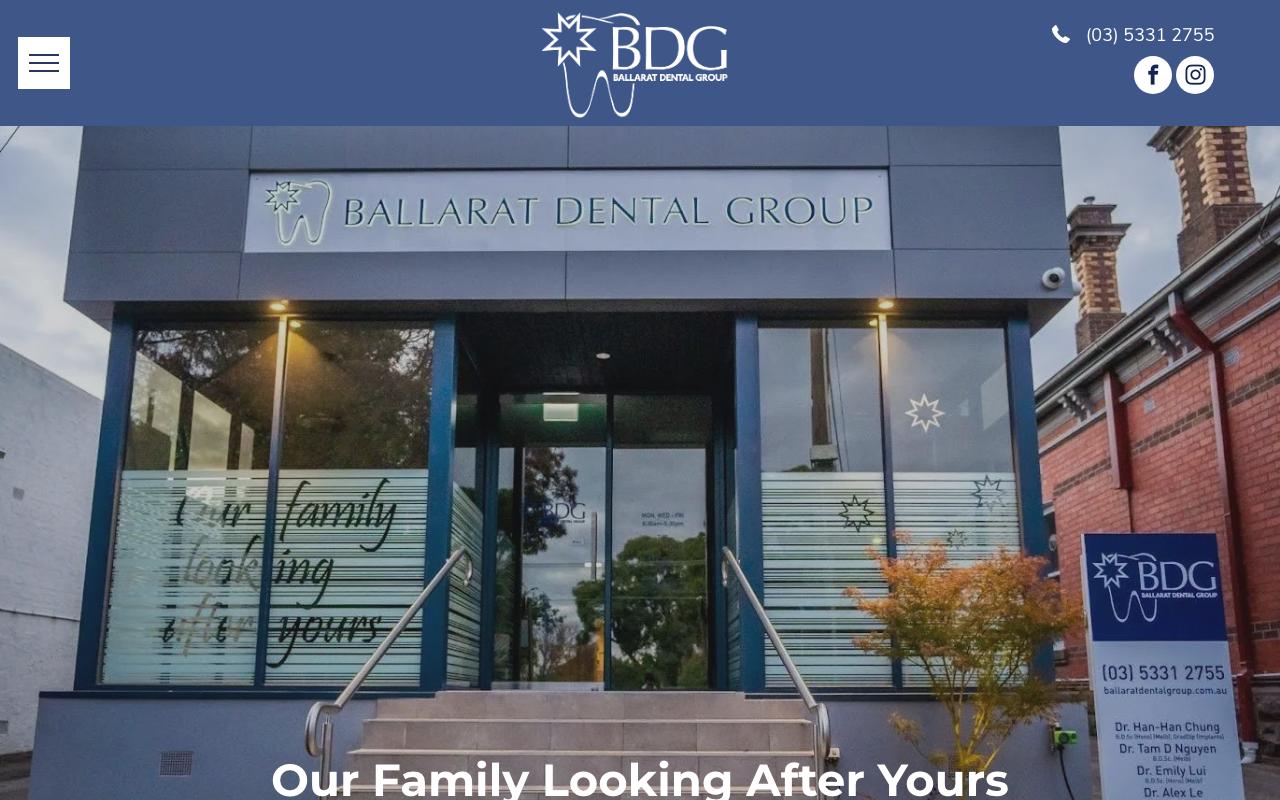 Ballarat Dental Group website