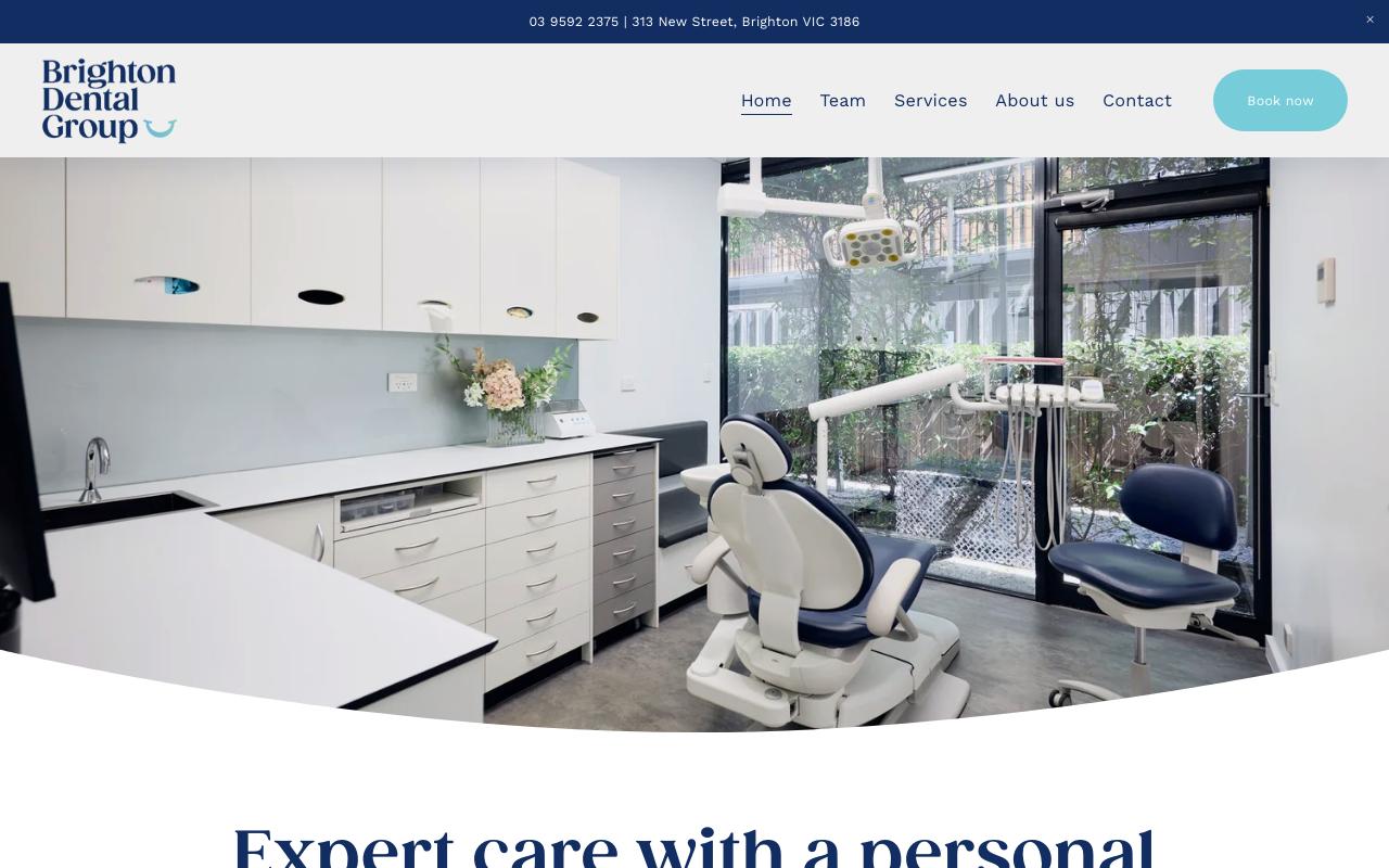 Brighton Dental Clinic website