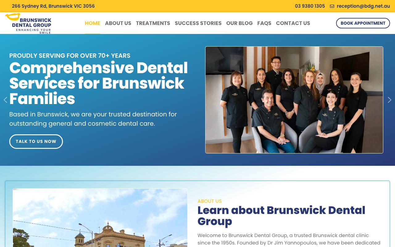Brunswick Dental Group website