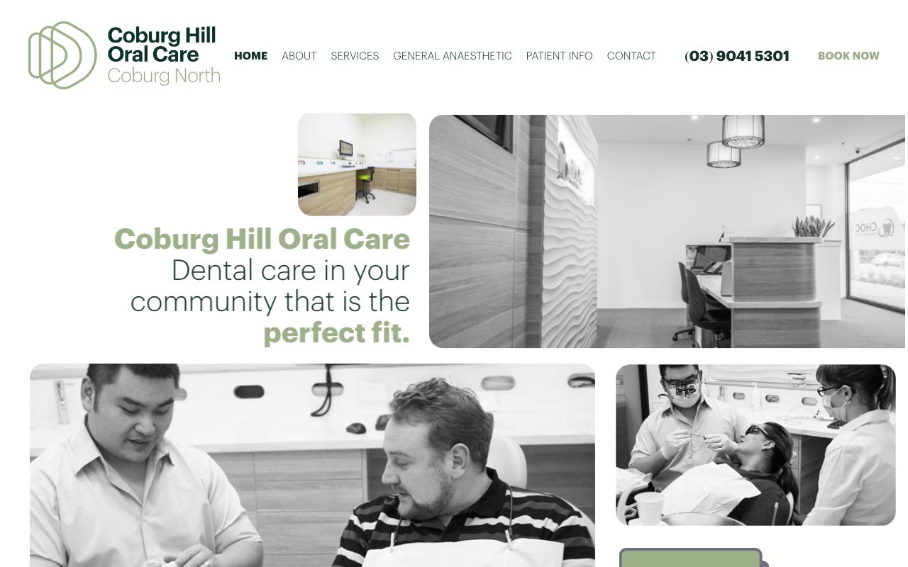Coburg Hill Oral Care website