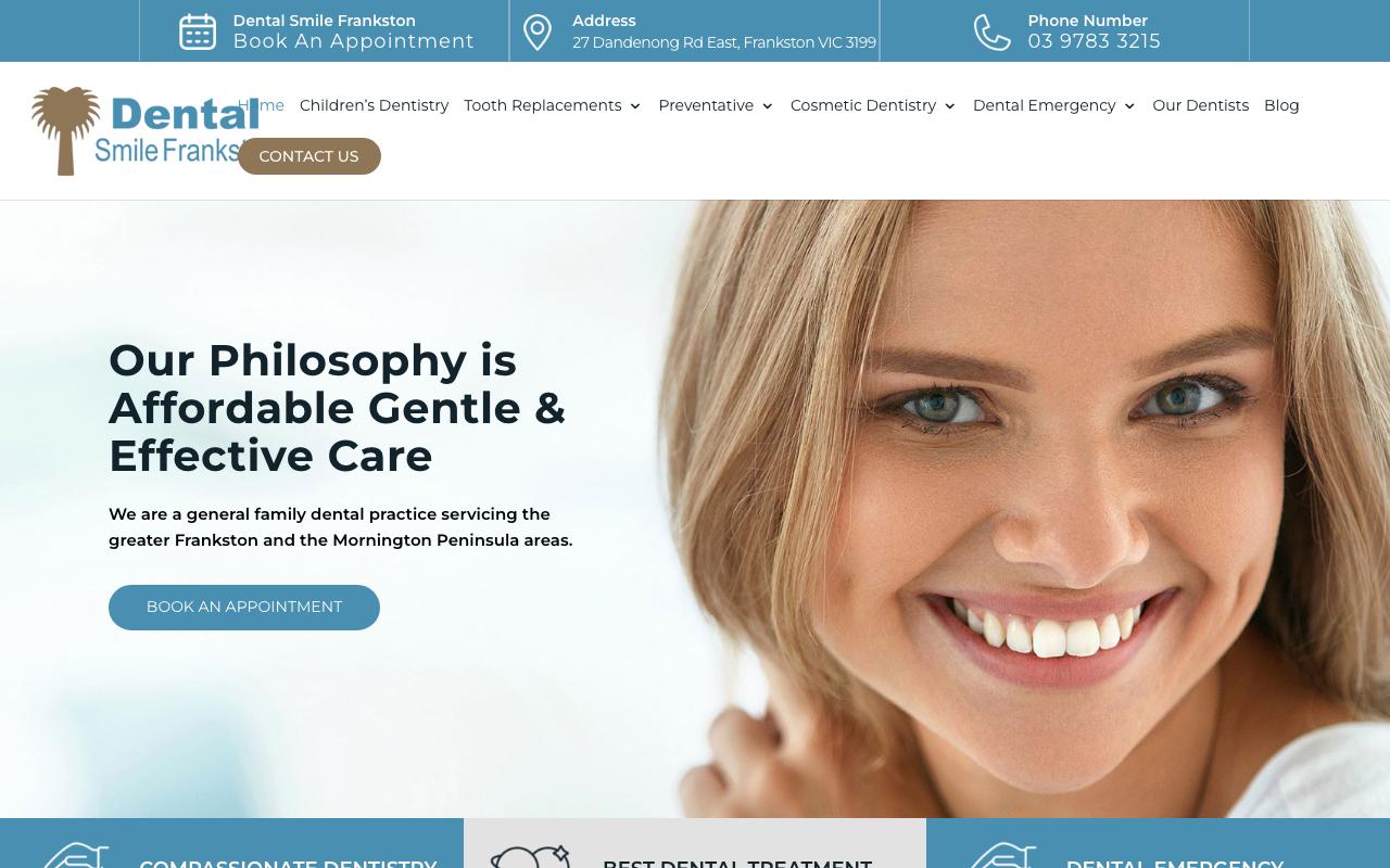 Dental Smile Frankston website