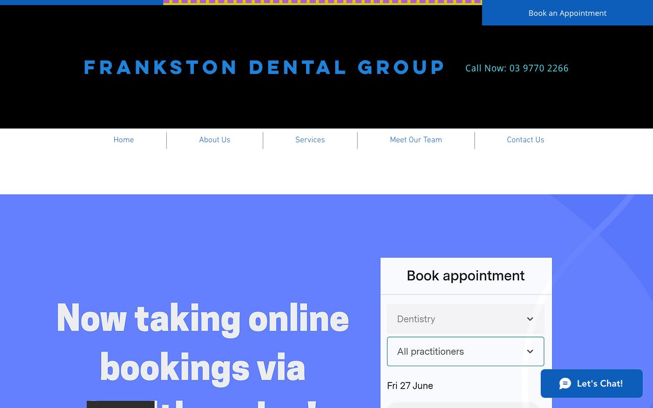 Frankston Dental Group website