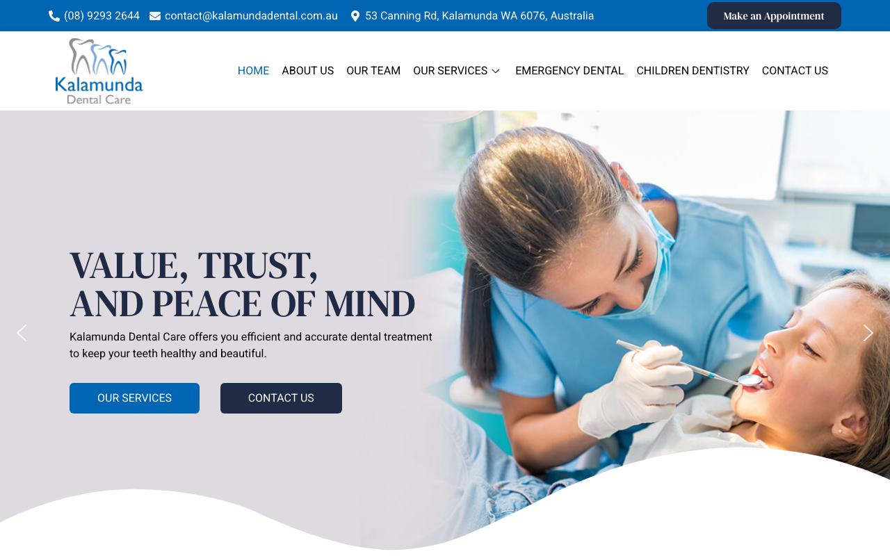 Kalamunda Dental Care website